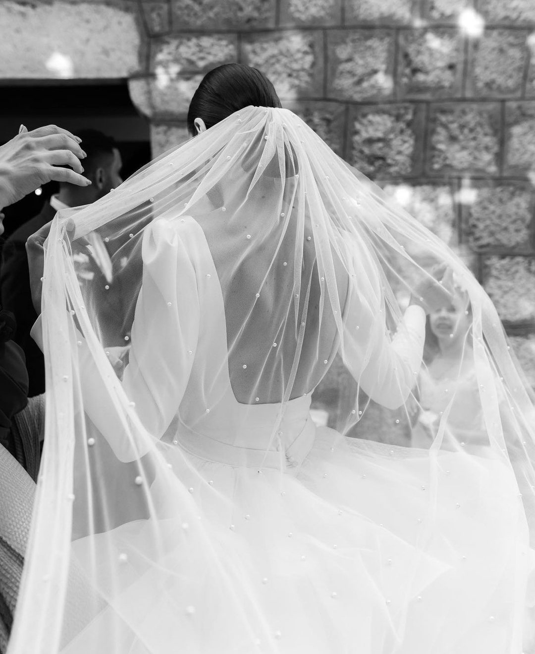 Wedding Veil, Cathedral Veil With Comb, Long Bridal Veil, Soft Tulle