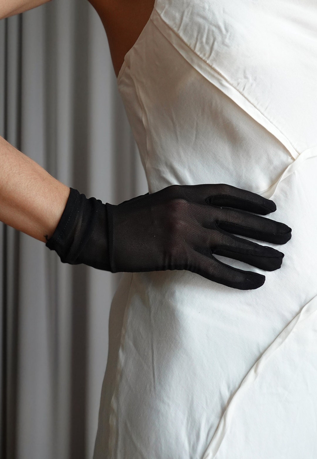 Black Sheer Gloves