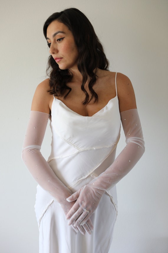 Long Wedding Gloves Long Bridal Gloves White Long Gloves