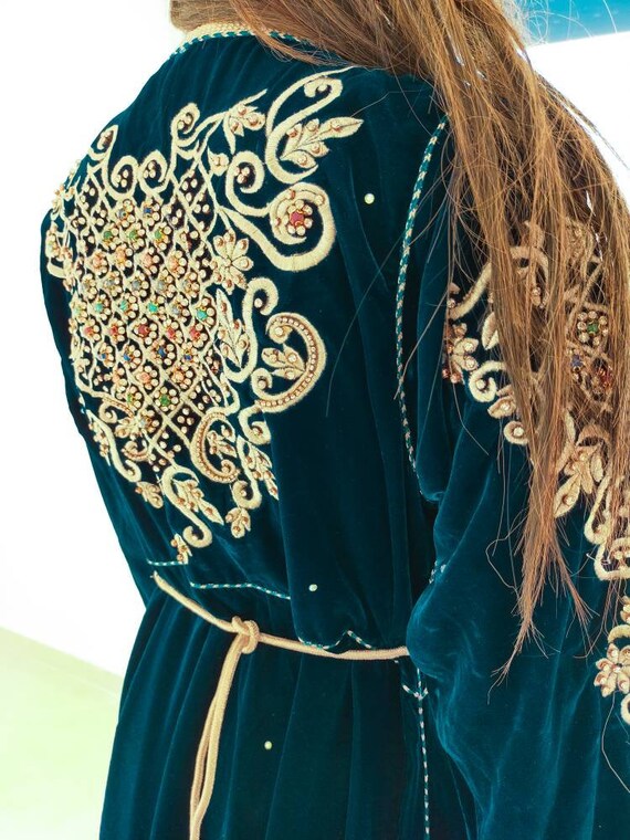 Caftan velour simple hot sale