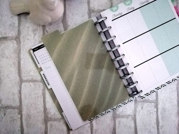 Brick & Ribbon Rose Disc Bound Planner DASHBOARD vintage aged floral top Tab Brick & Ribbon Rose Disc Bound Planner DASHBOARD vintage aged floral top Tab