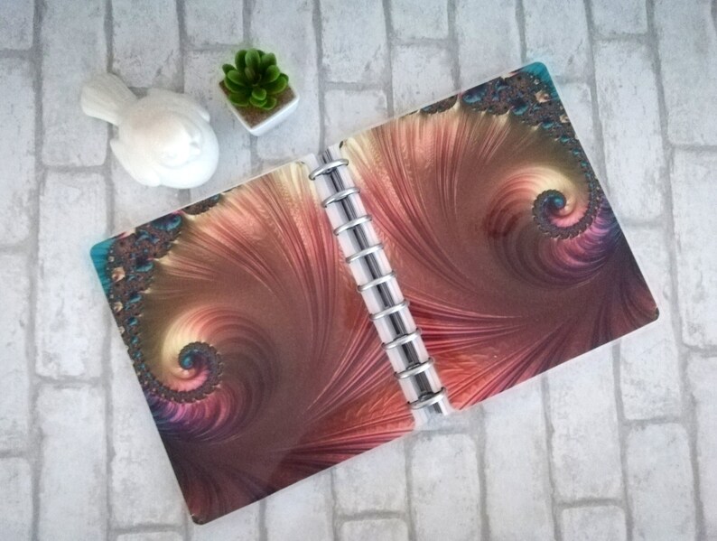 Multi Colored Abstract Swirl Disc Bound PLANNER COVER Etsy