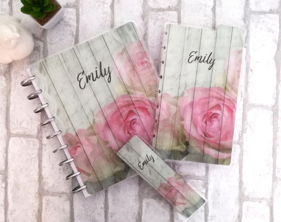 Brick & Ribbon Rose Disc Bound Planner DASHBOARD vintage aged floral top Tab Brick & Ribbon Rose Disc Bound Planner DASHBOARD vintage aged floral top Tab
