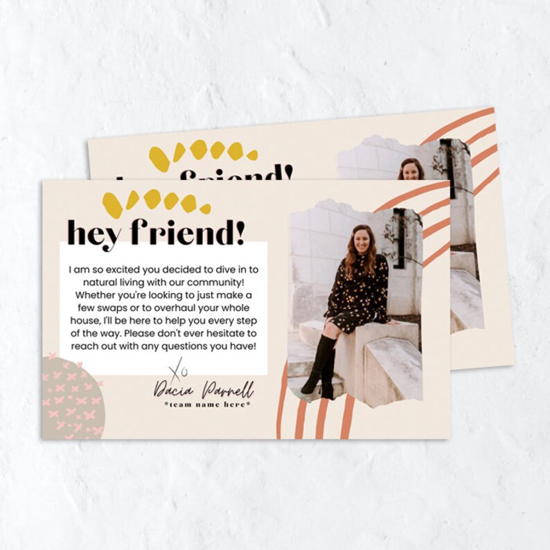 Young Living Welcome Postcard // Canva Template - Editable! - Etsy