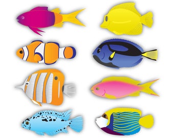 tropical fish clip art