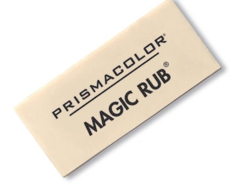 MAGIC RUB Art Eraser Absorbs Graphite, Latex Free, Vinyl Base, Mylar Drafting Film and Tracing Paper