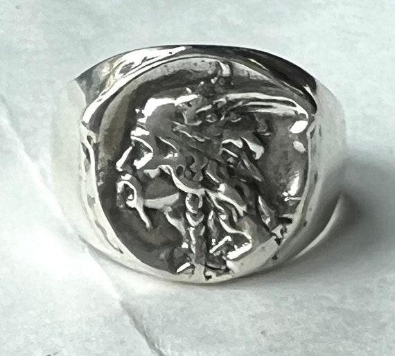 Bague pour homme roi gaulois Vercingetorix reproduction en argent sterling epinglette orig de France cadeau pour lui taille 9 cadeau pour mari bague masculine Etsy France