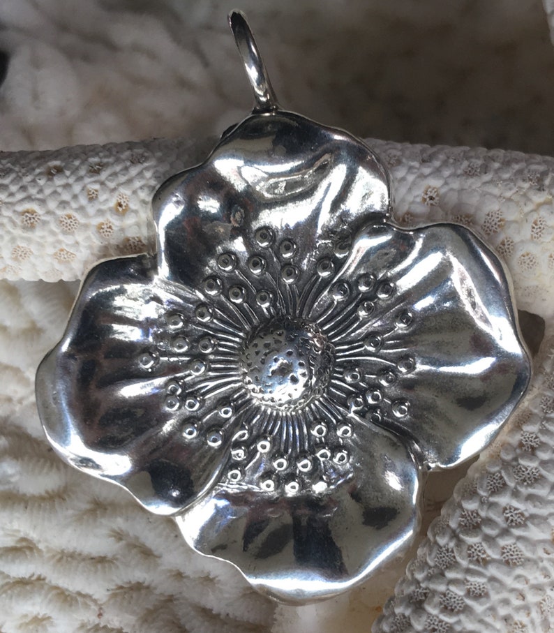 Art Nouveau Kerr Unger Replica Poppy Pendant Floral Sterling 925 Art Nouveau Jewelry Art Nouveau Kerr Unger Replica Poppy Pendant Floral Sterling 925 Art Nouveau Jewelry