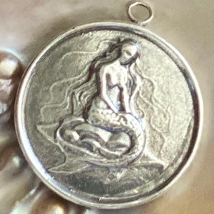 PRE-ORDER/mermaid pendant, sterling mermaid, mermaid jewelry, mermaid gift, gift for mermaid, 925, heavy pendant, gift