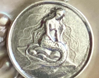 PRE-ORDER/mermaid pendant, sterling mermaid, mermaid jewelry, mermaid gift, gift for mermaid, 925, heavy pendant, gift