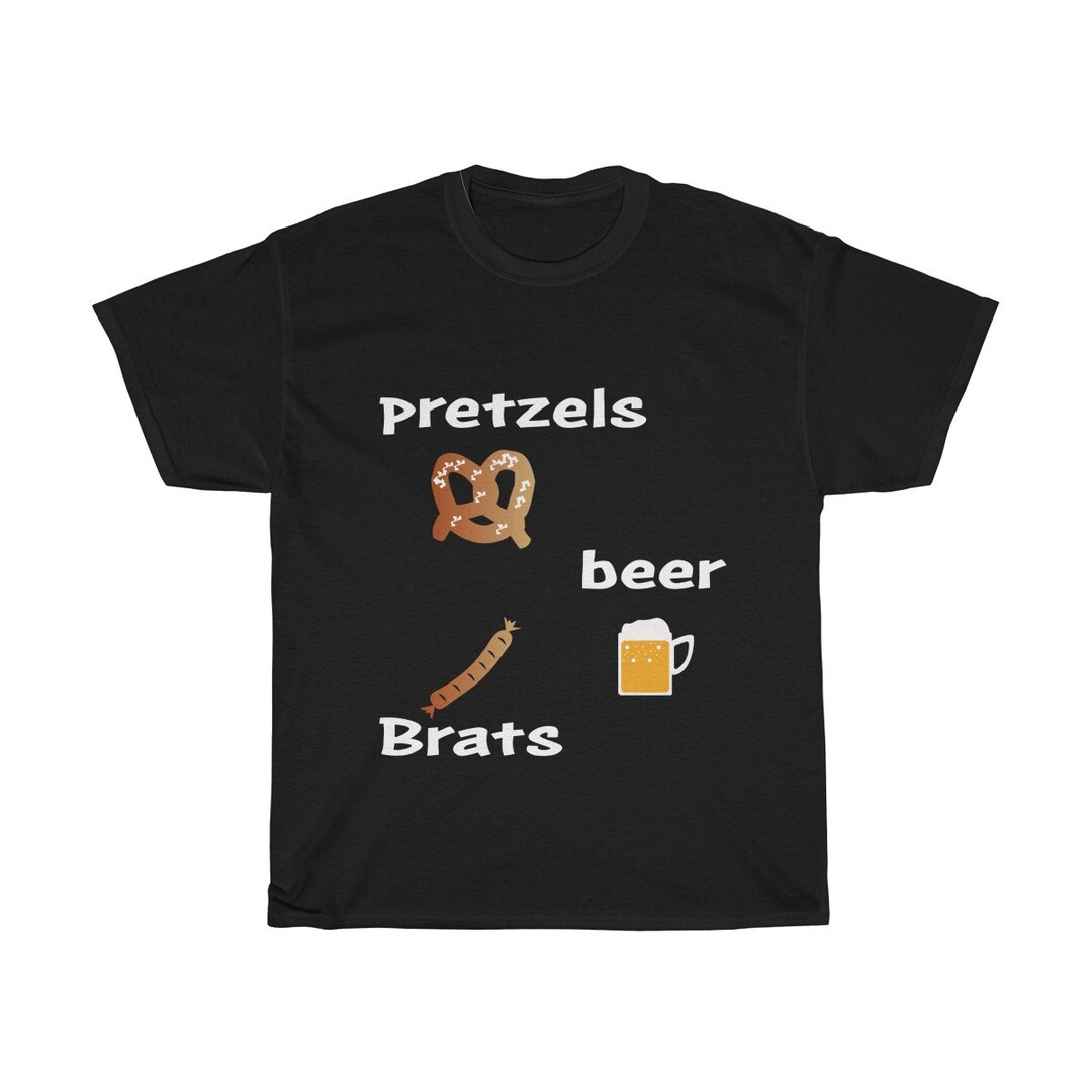 Pretzel Beer Brats Shirt // Love of Pretzels Oktoberfest Tee Shirt Etsy