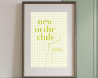 Golfkunst: nieuw voor de club, sport babykamer kinderspeelkamer afdrukbaar (digitale download)