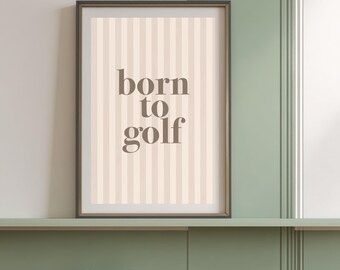 Born to Golf: Sports Baby Nursery Art Digital Download