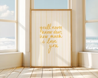 You Are My Sunshine: Kids Playroom Nursery Wall Art Printable (Digital Download)