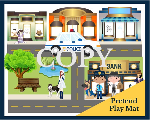 Cops And Robbers Quiet Book Educational Busy Book Learning Etsy