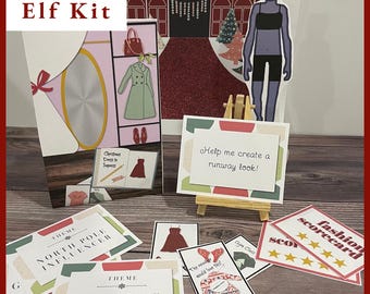 Christmas Elf Fashion Challenge Kit | DTI Inspired Printable (Digital Download)