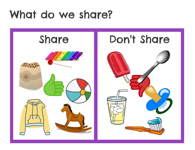 printable busy book page sharing file folder game preschool etsy