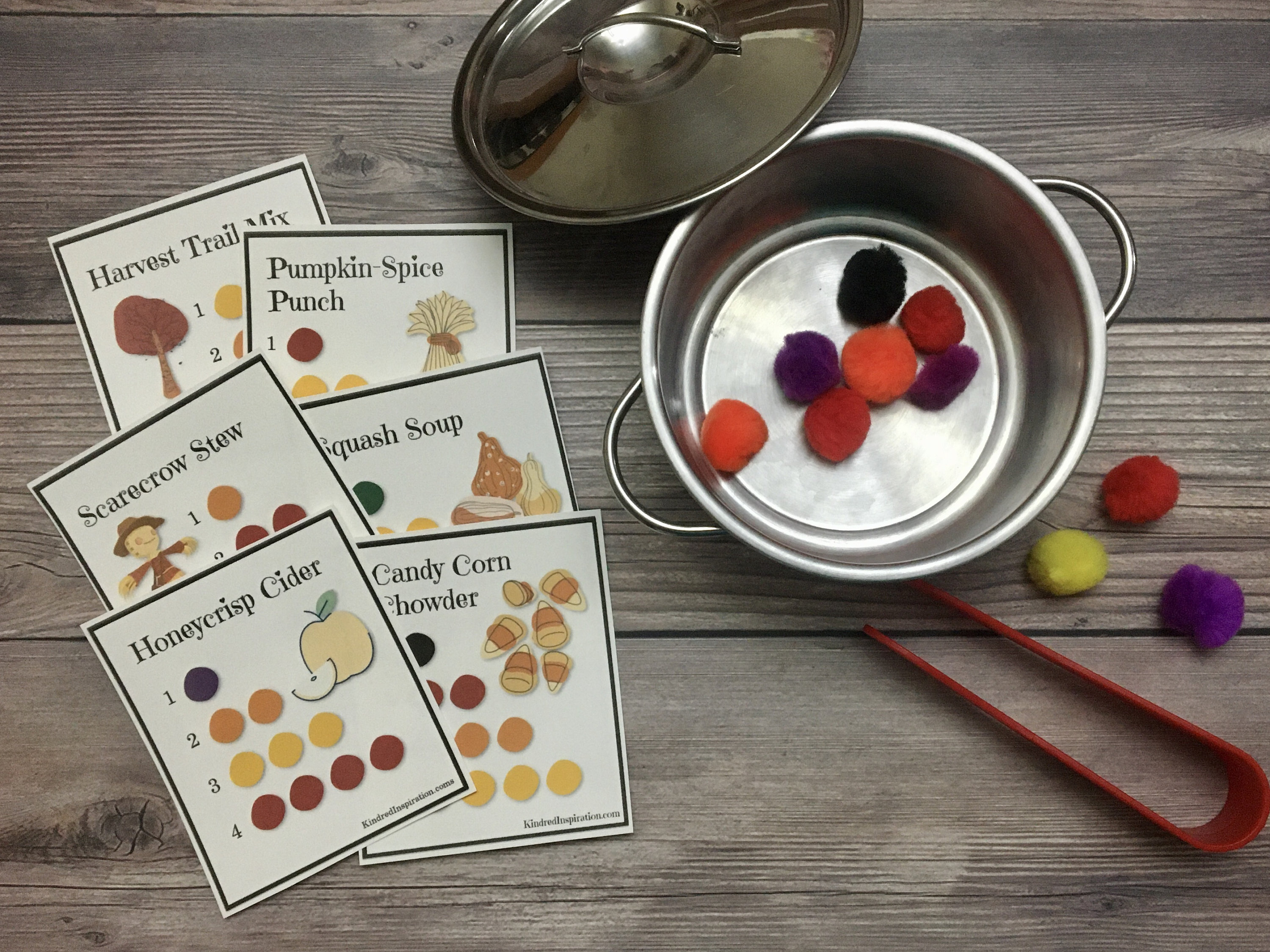 Fall Kids Printable Learning Pack, DIY Preschool Activities