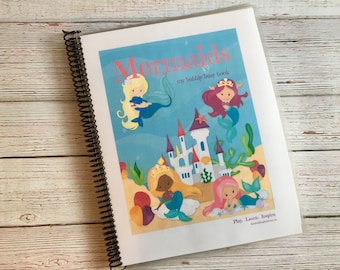 Mermaid Busy Book, Preschool Learning Binder (PDF Pattern)