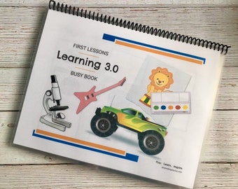 Preschool Learning Activity Book, Toddler Quiet Binder (PDF)