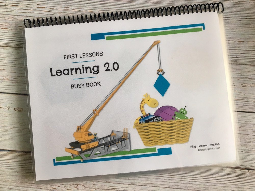 First Lessons: Learning 2.0 Printable Busy Book – Kindred Inspiration