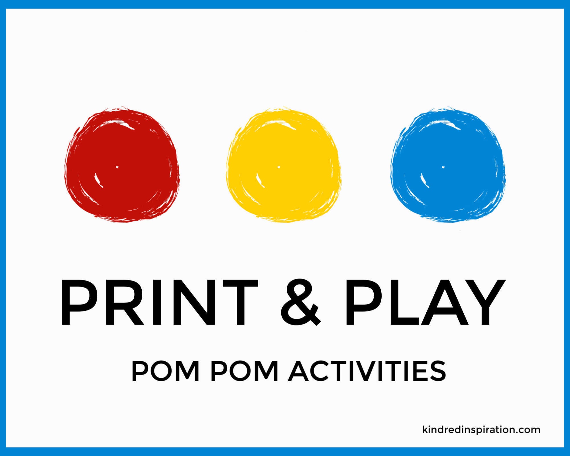 Easy Pom Pom Rainbow Craft for Kids - Pjs and Paint