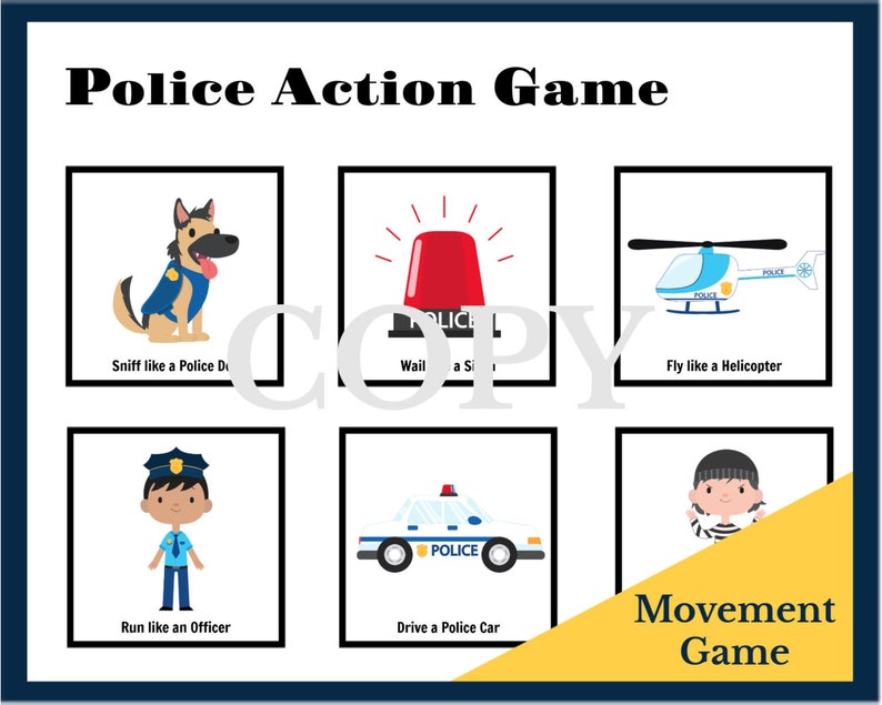 Cops and Robbers Quiet Book, Educational Busy Book, Learning Activities and Games, Printable Downloadable Instant Homeschool Pack image 7