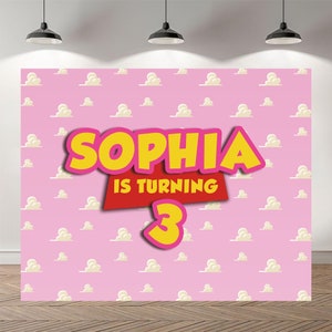 Rosa Himmel Kulisse Baby Shower Fotografie Mädchen Story Custom Geburtstag Hintergrund Vinyl Foto Studio Banner