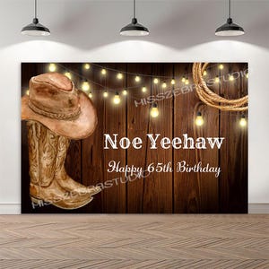 Sfondo per feste in stile cowboy western, sfondo per baby shower, sfondo fotografico in legno rustico personalizzato per compleanno western, banner fotografico in vinile