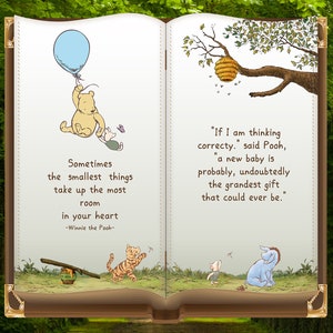 Winnie Bear Baby Newborn Backdrop Photography Custom Baby Shower Background Vinyl Jungle Safari Photo Booth Studio Banner