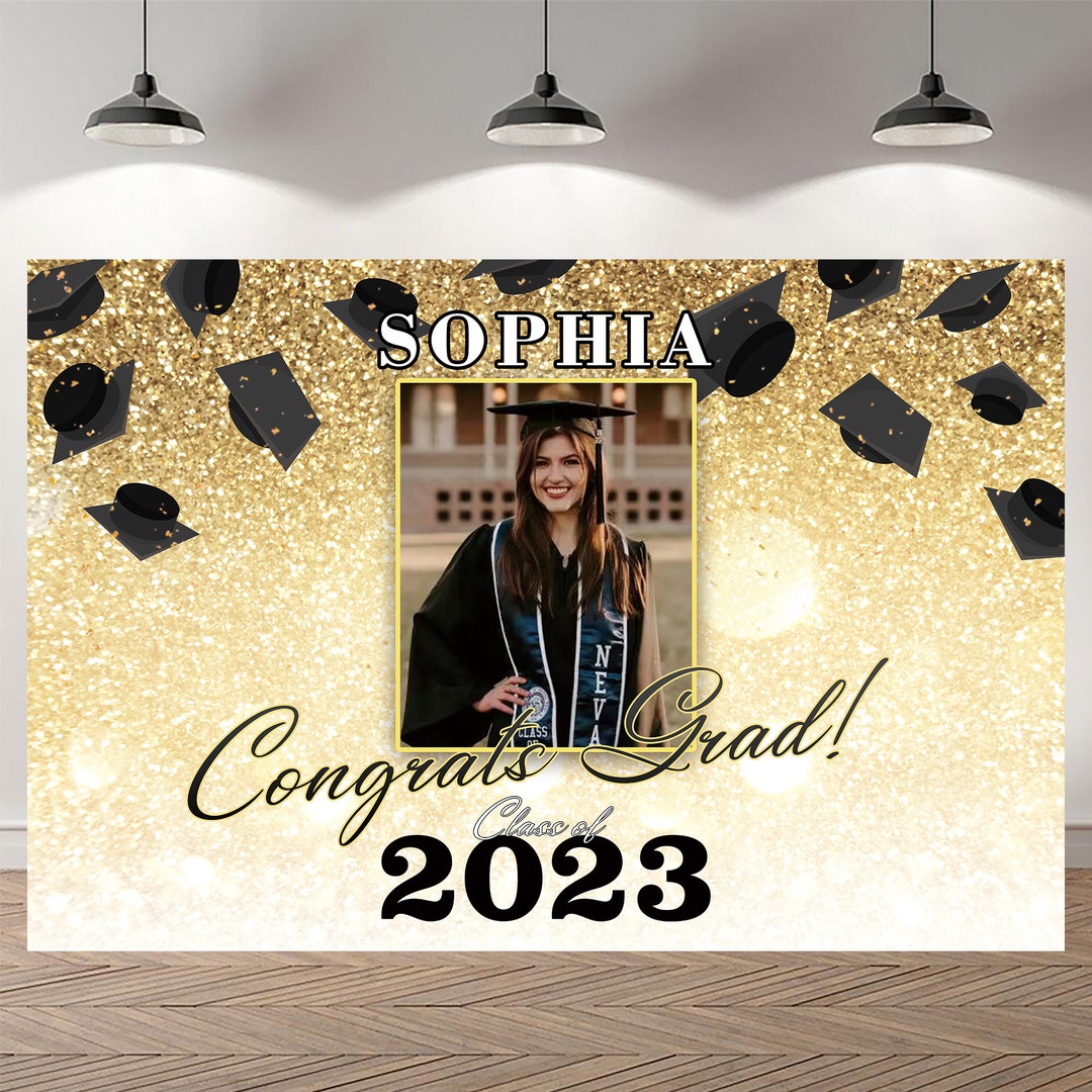 Graduation Party Backdrop Preschool Graduation Photography Custom