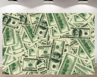 AOFOTO 5x3ft Scattered US Dollar Banknotes Photography AOFOTO 5x3ft Scattered US Dollar Banknotes Photography