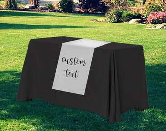 Custom Craft Fair Table Runner Premium Polyester,Promote your business, Multiple sizes  , Personalized Design, Rush Printing