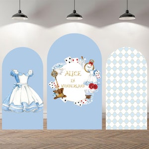 Custom Double-Sided Arch Cover Photo Backdrop Personalized Pattern Color Photography Background  Custom Wedding Any Event Party Background