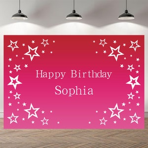 American Doll Geburtstag Kulisse Baby Shower Fotografie Mädchen Custom Hintergrund Vinyl Foto Studio Banner