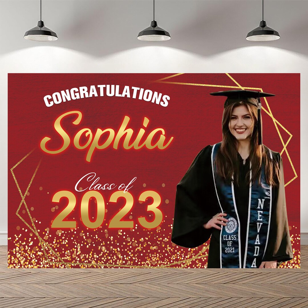 Graduation Party Backdrop Preschool Graduation Photography Custom