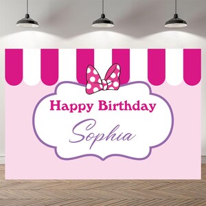 Boutique Birthday Backdrop Baby Shower Photography Girl Custom Background Vinyl Photo Studio Banner