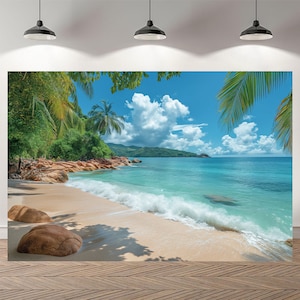 Hawaje Plaża Letnia Impreza Fotobudka Tło Fotografia Niestandardowe Tło Winylowe Studio Fotograficzne Baner