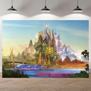 Zootopia City Primer cumpleaños Telón de fondo Baby Shower Fotografía Boys Girls Fondo personalizado Vinyl Photo Studio Banner