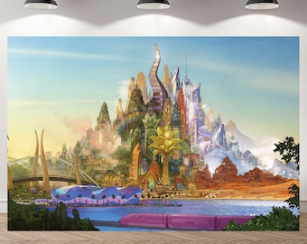 Zootopia City First Birthday Backdrop Baby Shower Photography Boys Girls Custom Background Vinyl Photo Studio Banner