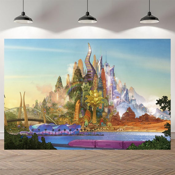 Zootopia City First Birthday Backdrop Baby Shower
