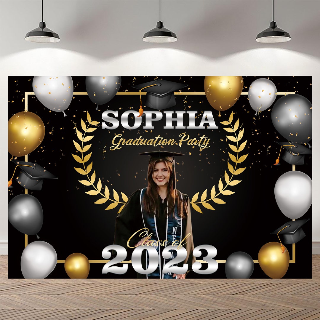 Graduation Party Backdrop Preschool Graduation Photography Custom