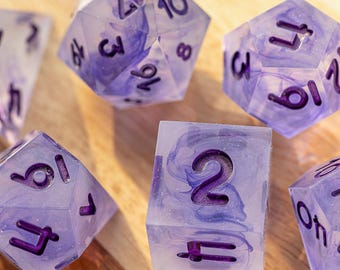 Inkwell || Hand-poured Resin Polyhedral Dice || Set of 7