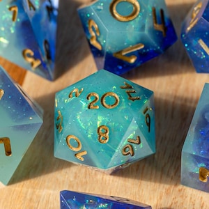 Arcane Dream || Hand-poured Resin Polyhedral Dice || Set of 7