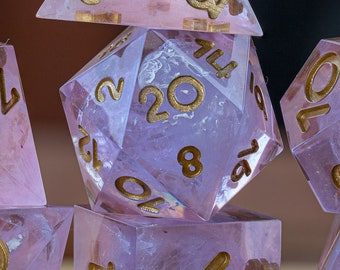Fae Dreaming || Hand-poured Resin Polyhedral Dice || Set of 7