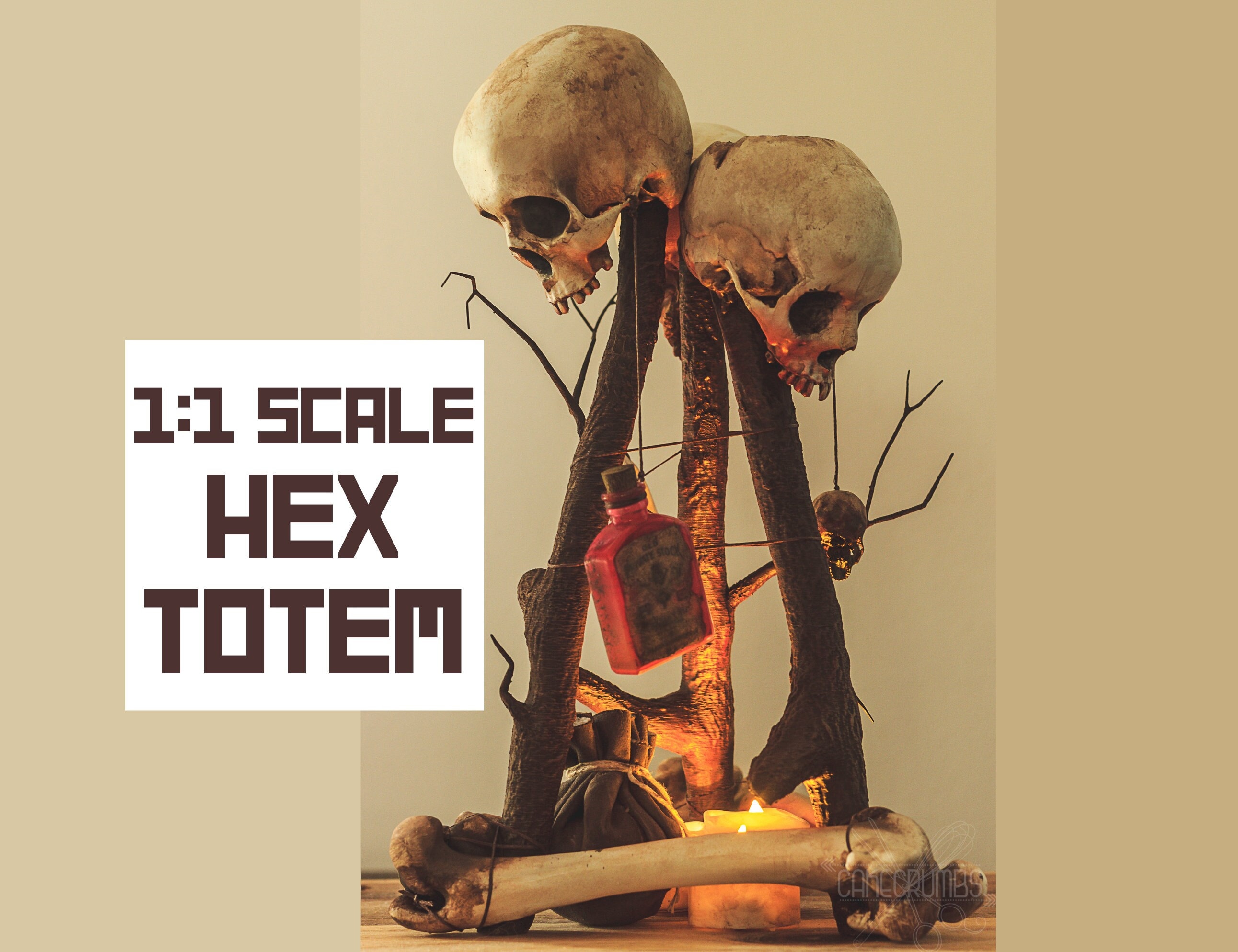 Large Hex Totem  ||  1:1 Scale Replica  ||  Made To Order