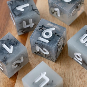 Wraithwood || Handmade d6 Resin Dice || Set of 6