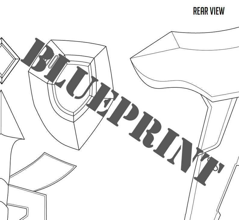 Download Overwatch Mercy Wing Blueprint Default Skin | Etsy