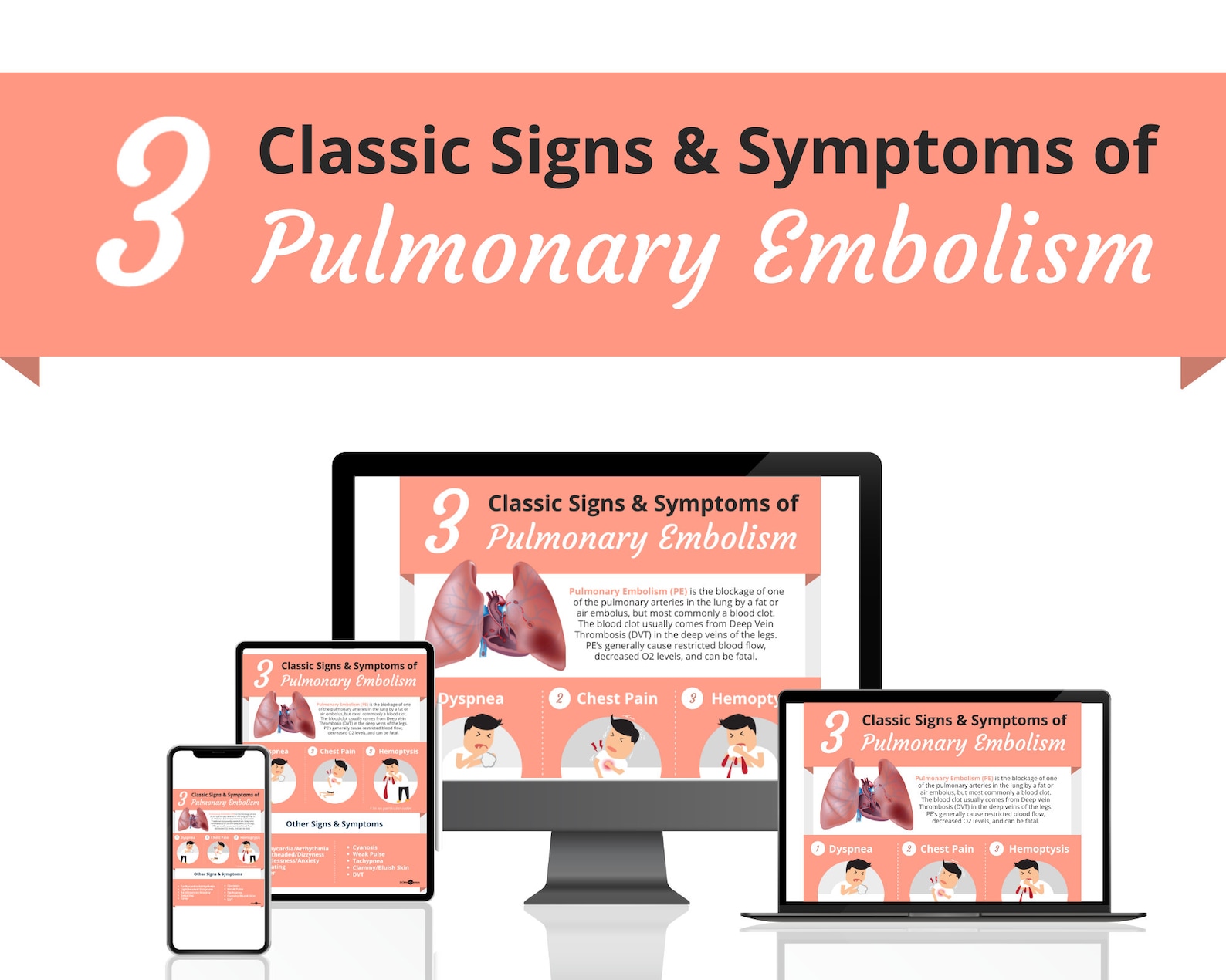 Signs of Pulmonary Embolism Print DIGITAL DOWNLOAD Pulmonologist Gift