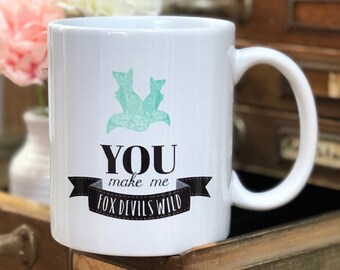 Keramik Becher Tasse Cup „Foxdevilswild“